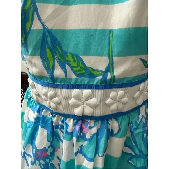 Lilly Pulitzer Langley Embellished Silk Dress / SZ: 4 / EUC - Picture 6 of 7